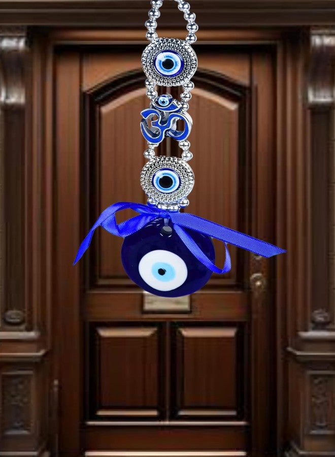 دي تي ديكتون قلادة DT DECTONE بتصميم عين زرقاء شريرة أوم، زينة معلقة لجلب الحظ والحماية والبركة، مناسبة للسيارة والمنزل والمكتب. - Image 2